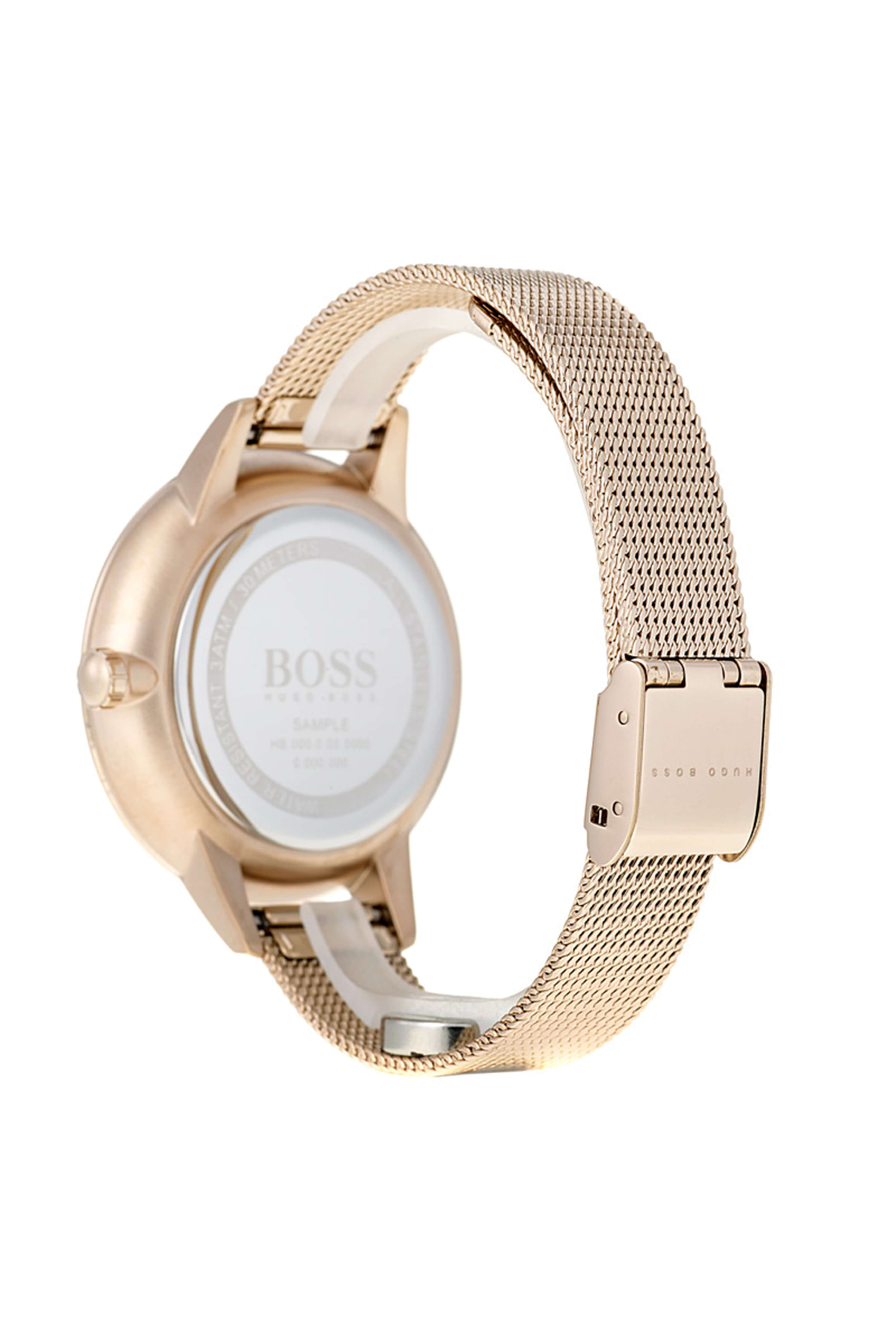 Symphony Gold Plated Grey Multifunctional Dial Ladies Watch
