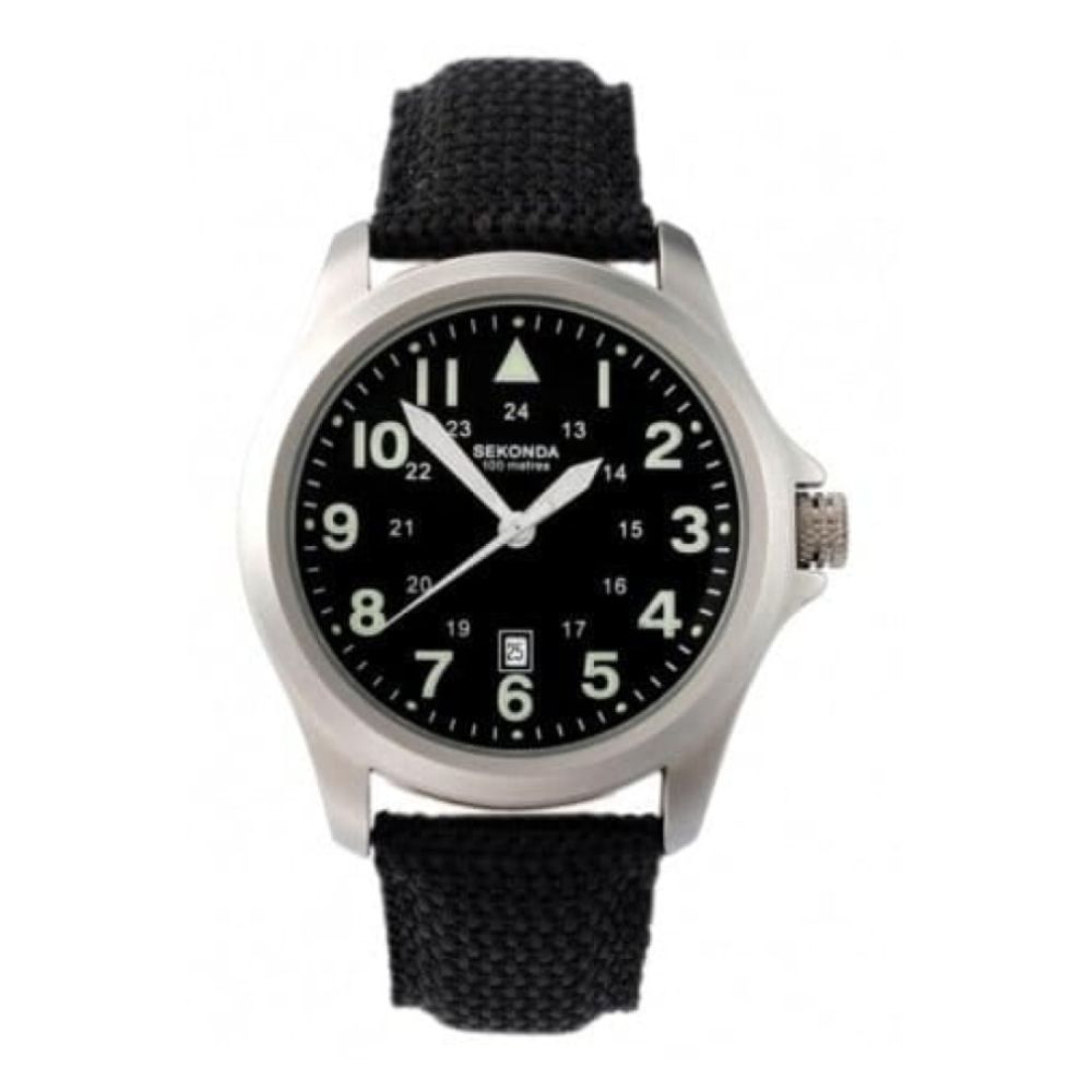 Gents Illuminious Fabric Strap Watch