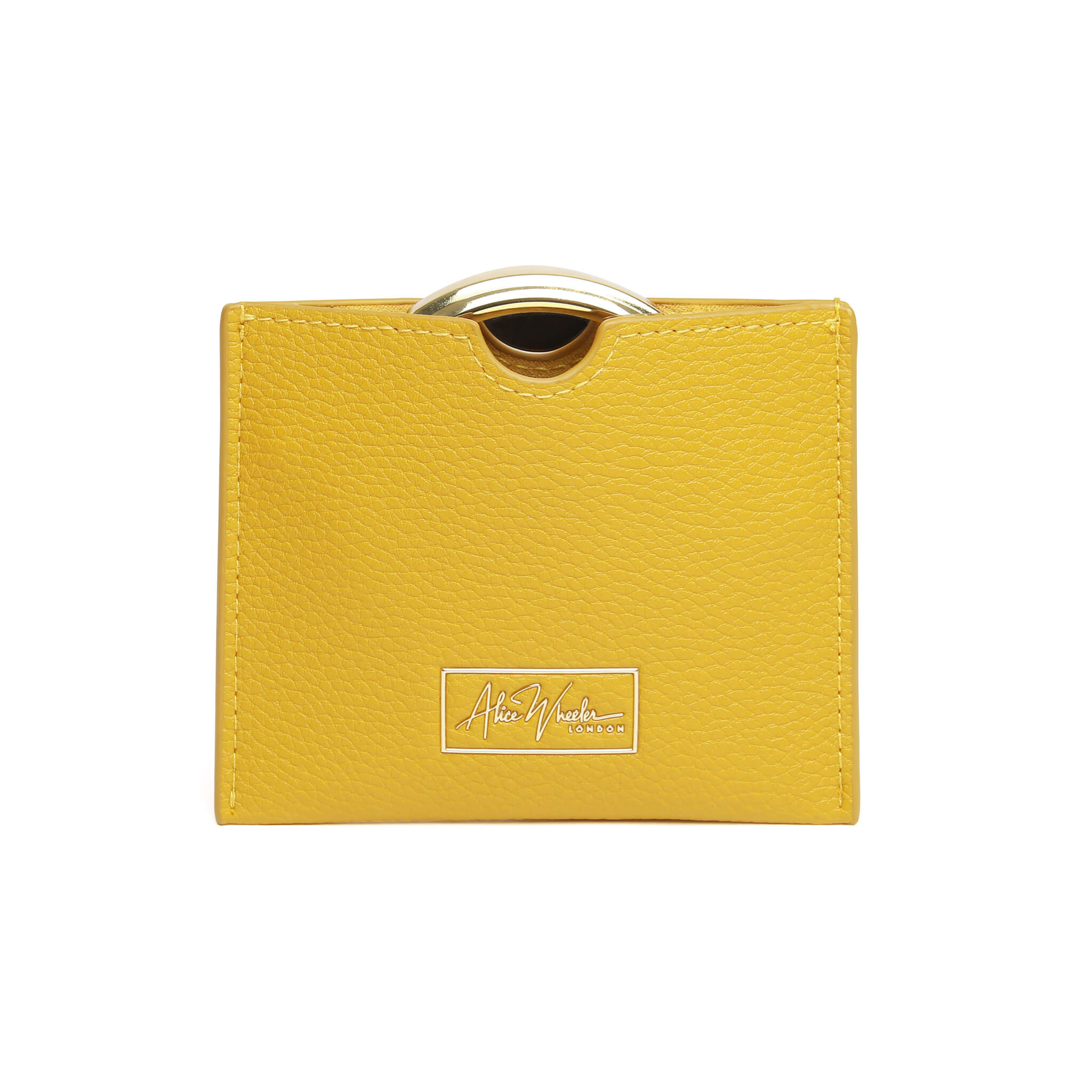 Mirror & Pouch In Ochre - 7x Magnification