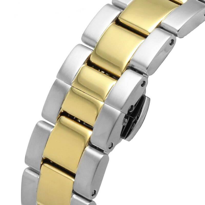 Henley Quartz Sapphire Blue Dial Two-Tone Watch