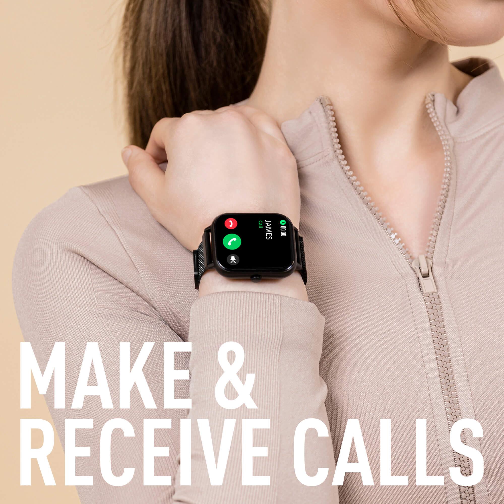 Series 23 Black Mesh Smart Calling Watch