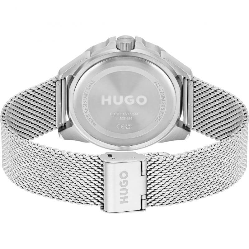 #FRESH SS Mesh Strap Blue Chronograph Dial Gents Watch
