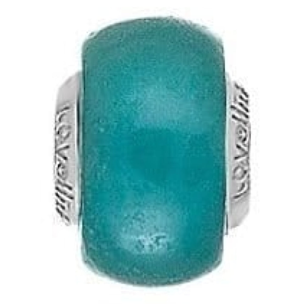Large Amazonite Genuine Stone And Sterling Silver Link