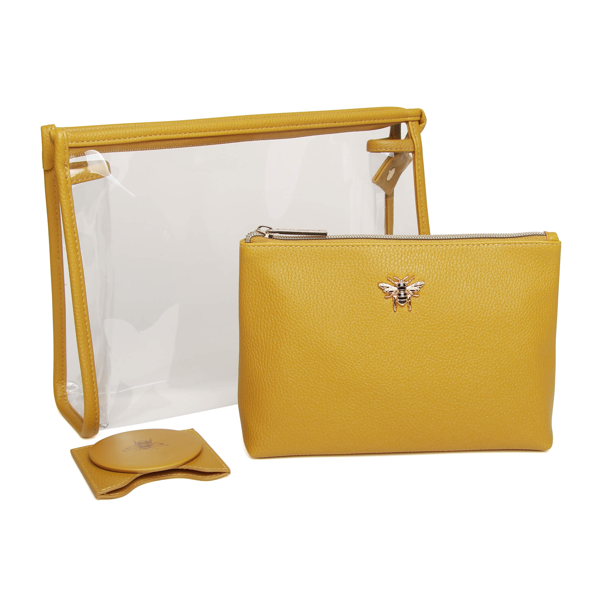 3pc Beauty/Makeup Gift Set In Ochre