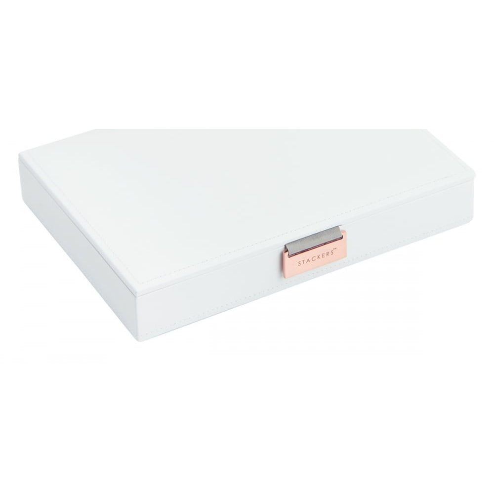 Limited Edition White Classic Lidded Stacker Rose Gold
