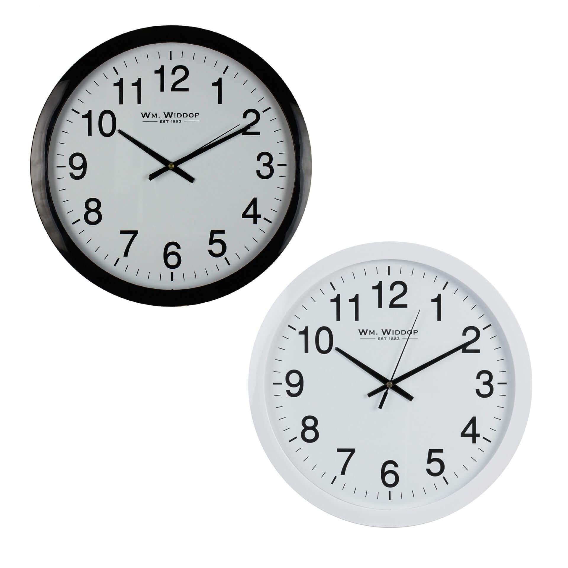 Round Wall Clock 40 cms White