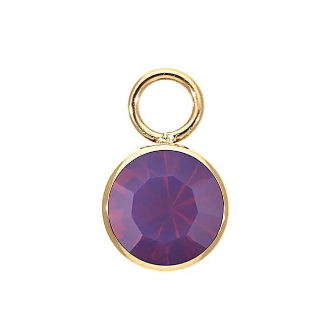 Amethyst Opal Charm BOTTONE 10mm (G/P)