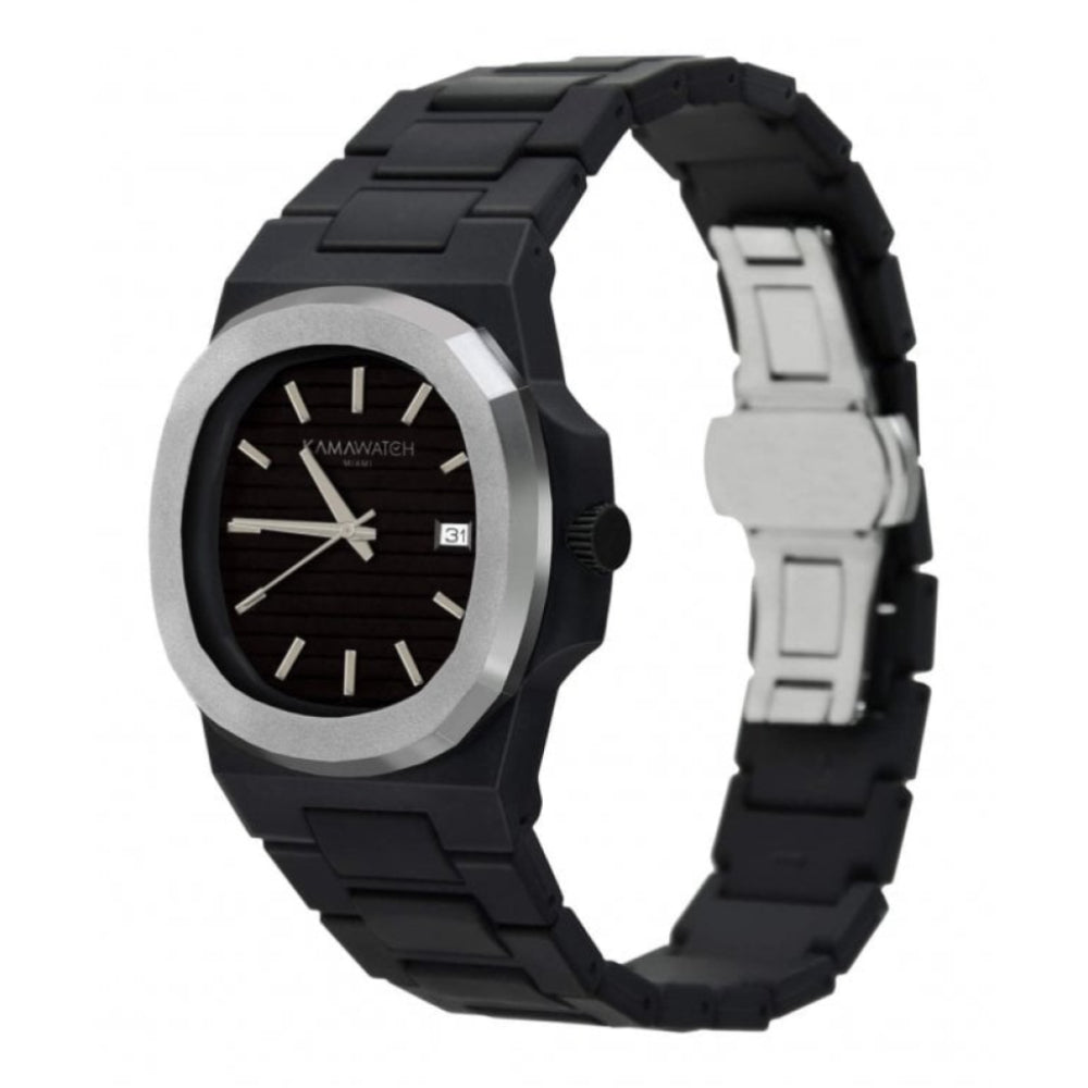 Vintage Millenium Black & Silver Strap Wristwatch