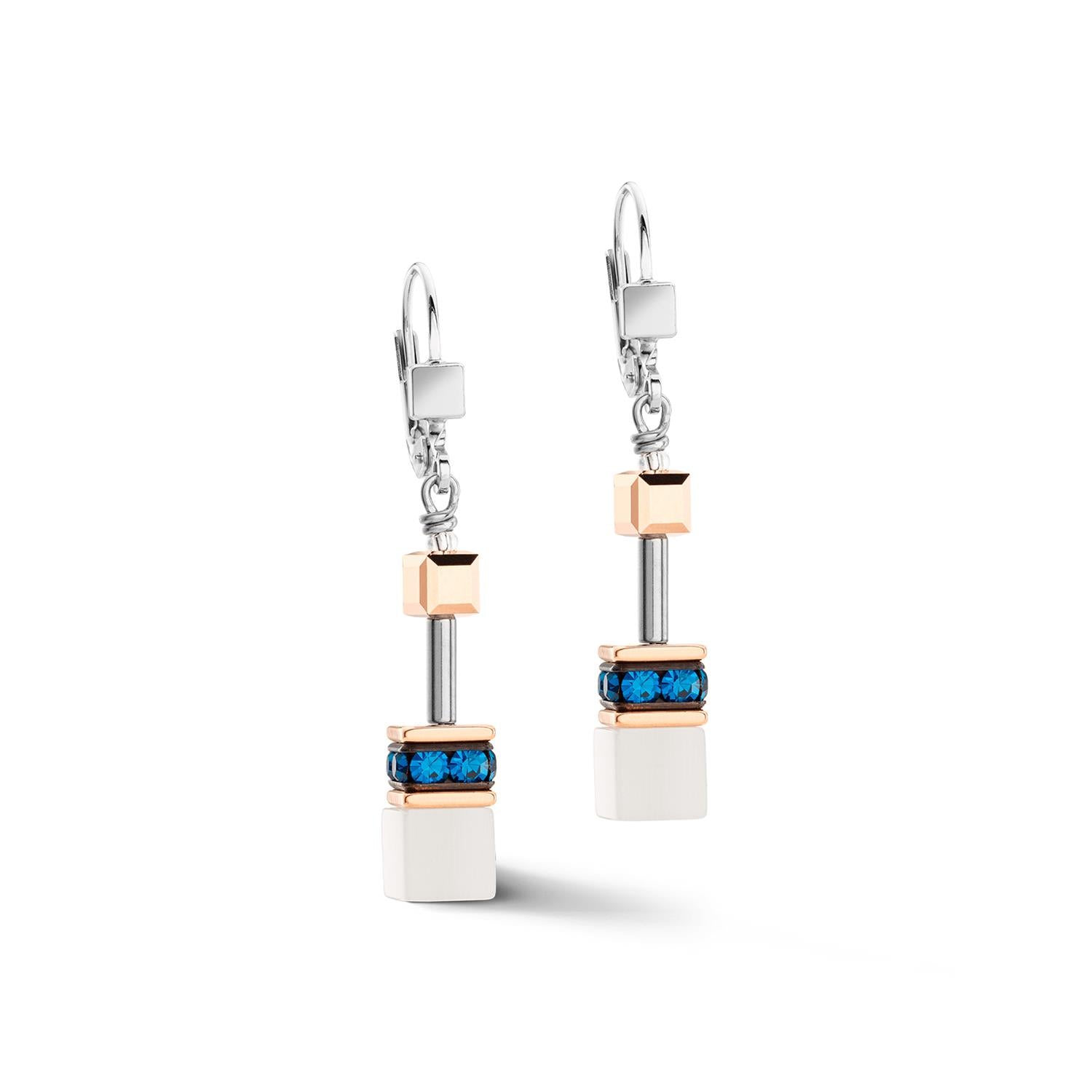 GeoCUBE Iconic Capri Blue Earrings