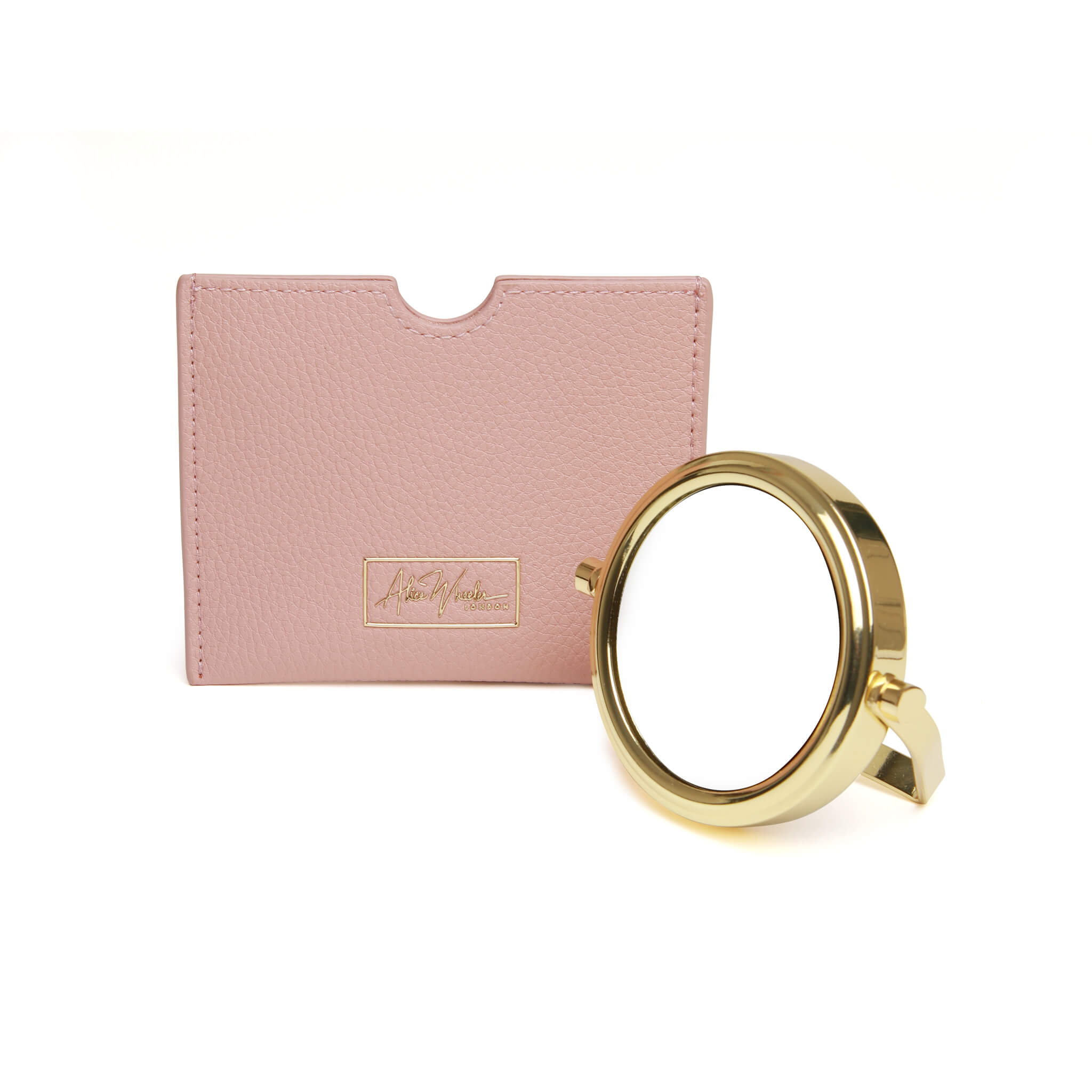 Pink - Mirror & Pouch - 7x Magnification