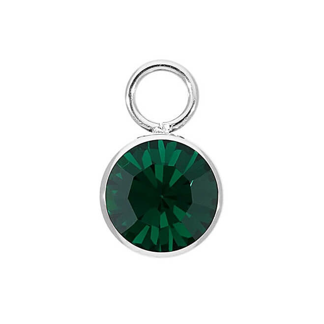 Emerald Charm BOTTONE 10mm (SS)