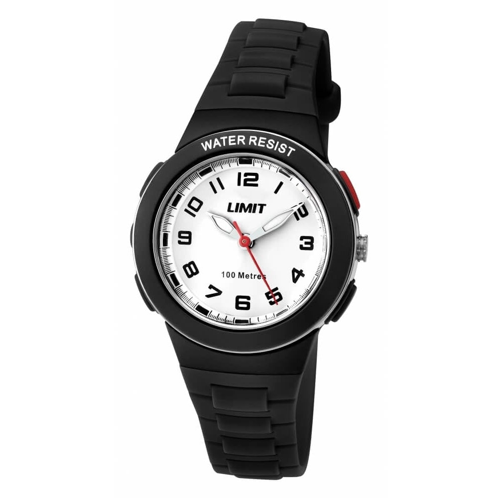 White Plastic Strap & Case Wrist Watch