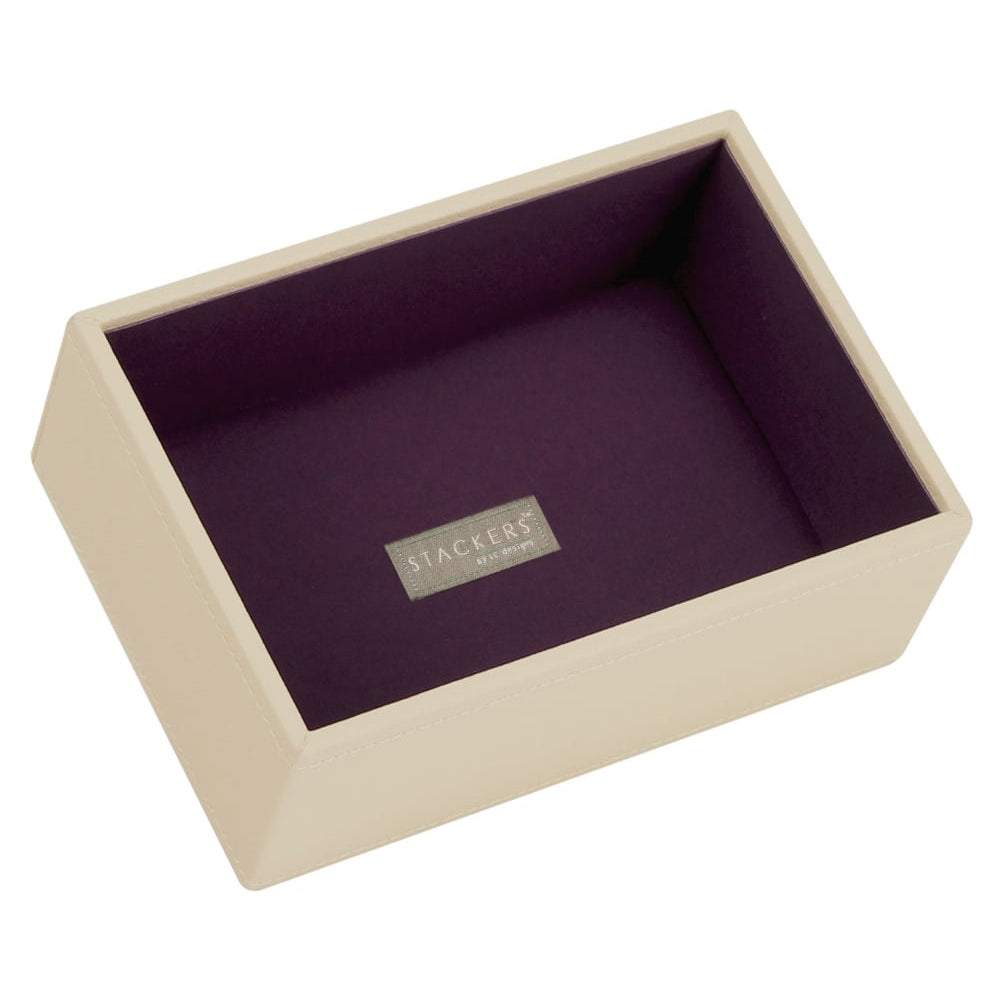 Cream & Purple Mini Deep Open Stacker