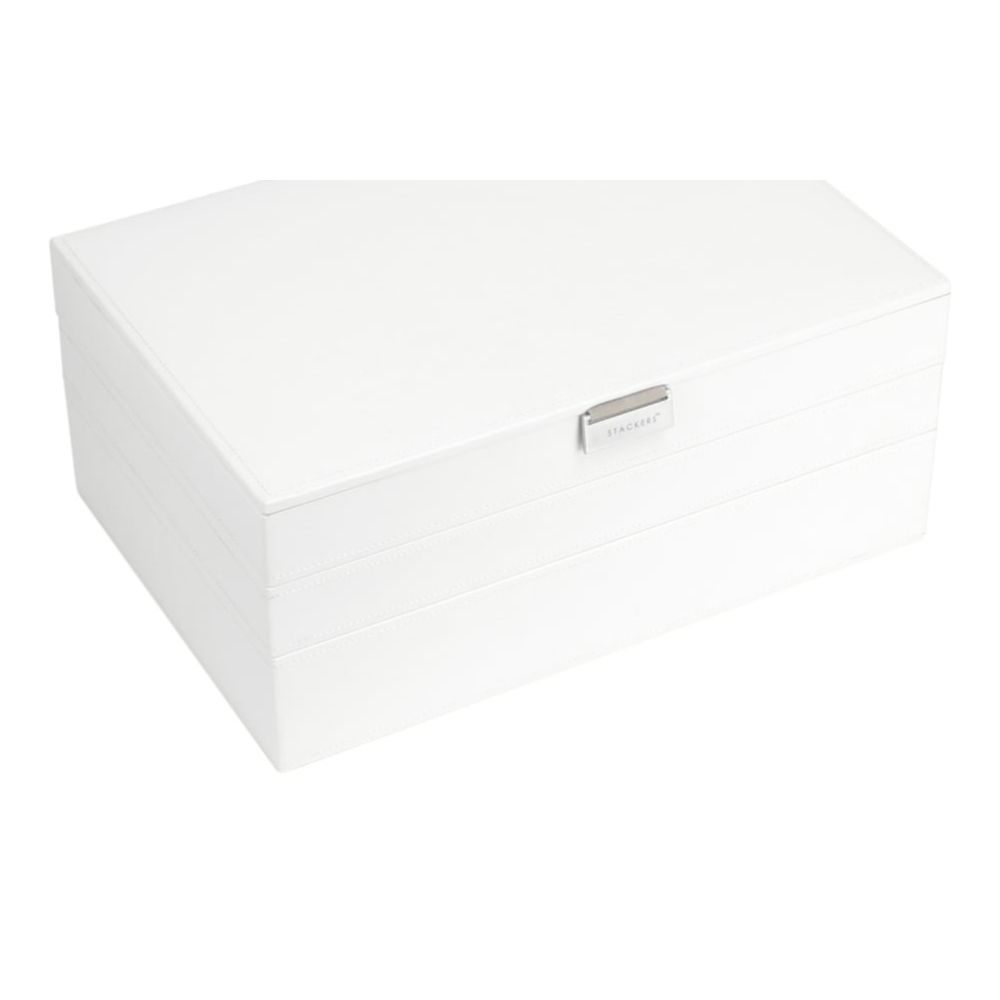 White Supersize Set Of 3 Stacker