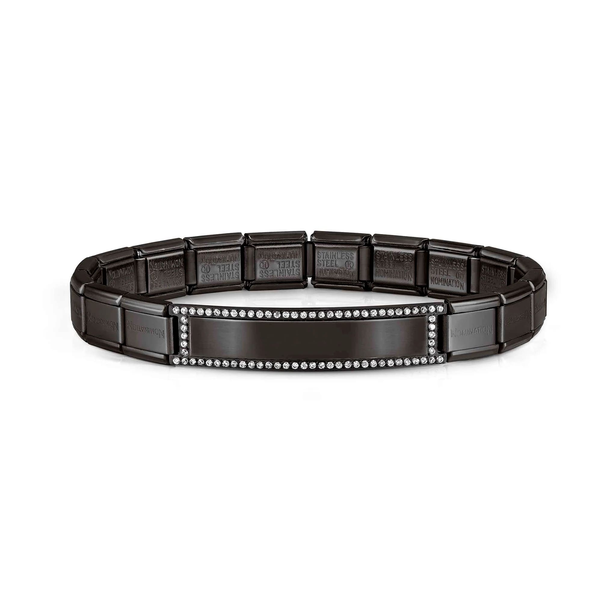 Trendsetter New York Bracelet In Black PVD With Stones