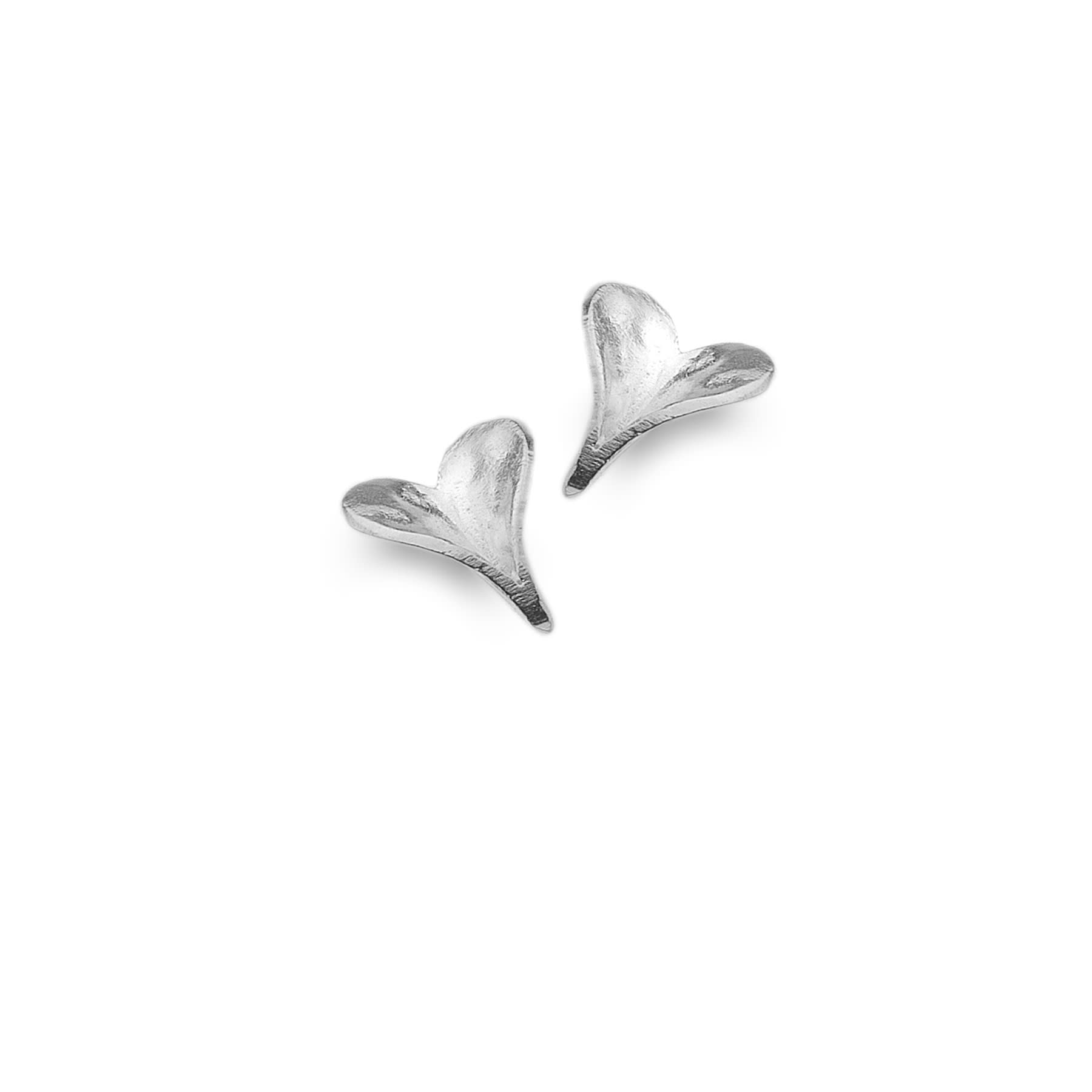 Origins Leaf Heart Stud Earrings
