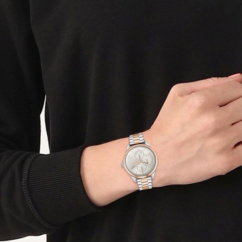 FEARLESS MULTI Silver Dial & Two Tone Bracelet Strap Ladies Watch