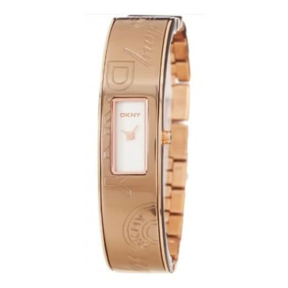 Ladies Rose Gold Semi Bangle/Bracelet Watch