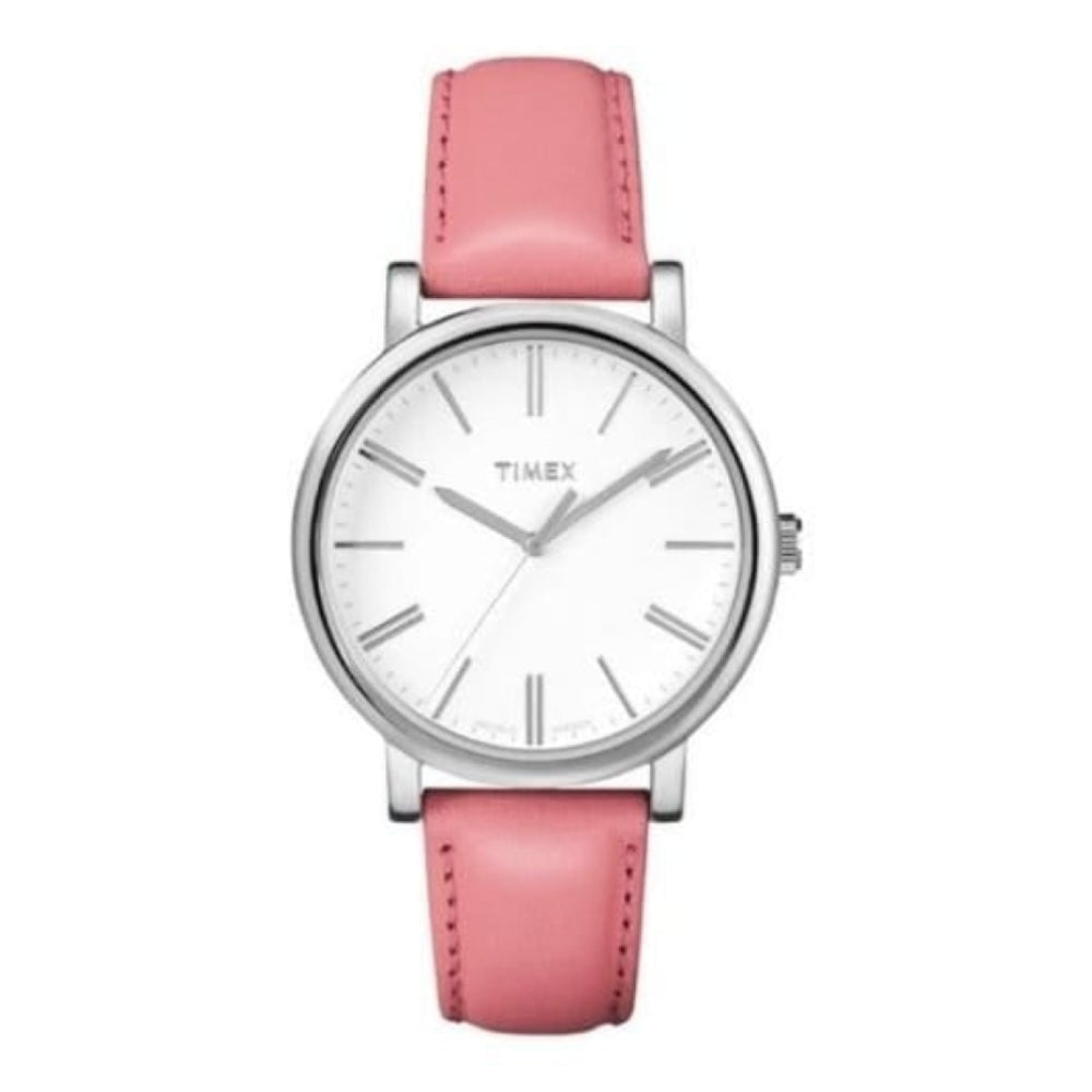 Ladies Easy Reader Pink Leather Watch