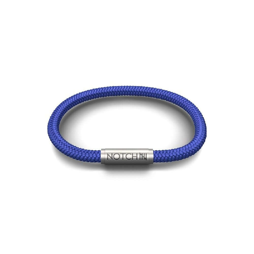 Solid Blue Bracelet With Stainless Steel Clasp