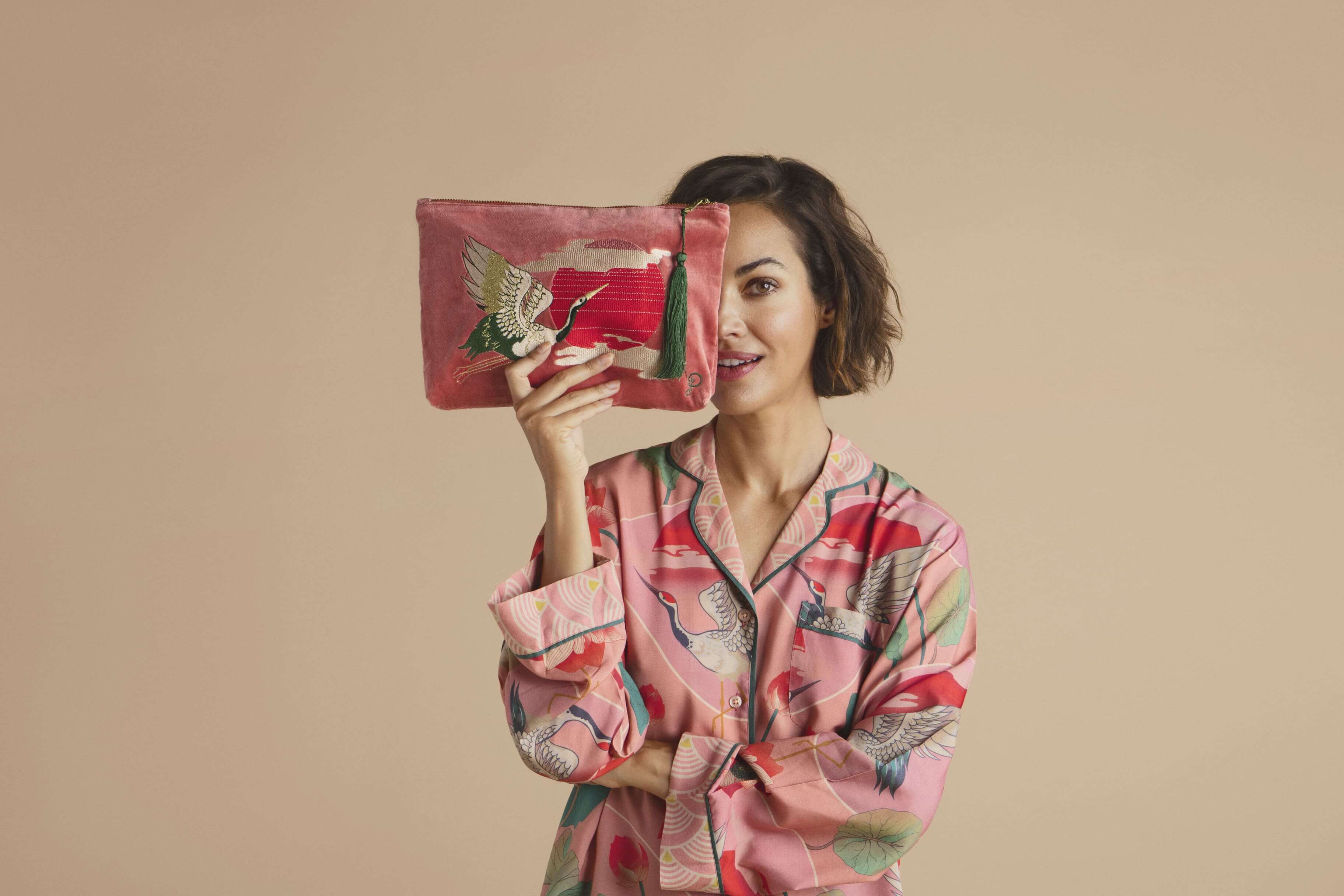 Crane at Sunrise Zip Pouch