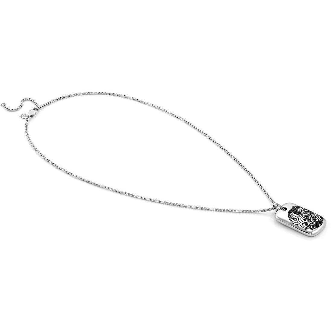 Instinct Marina Stainless Steel Ship At Sea Mens Necklace