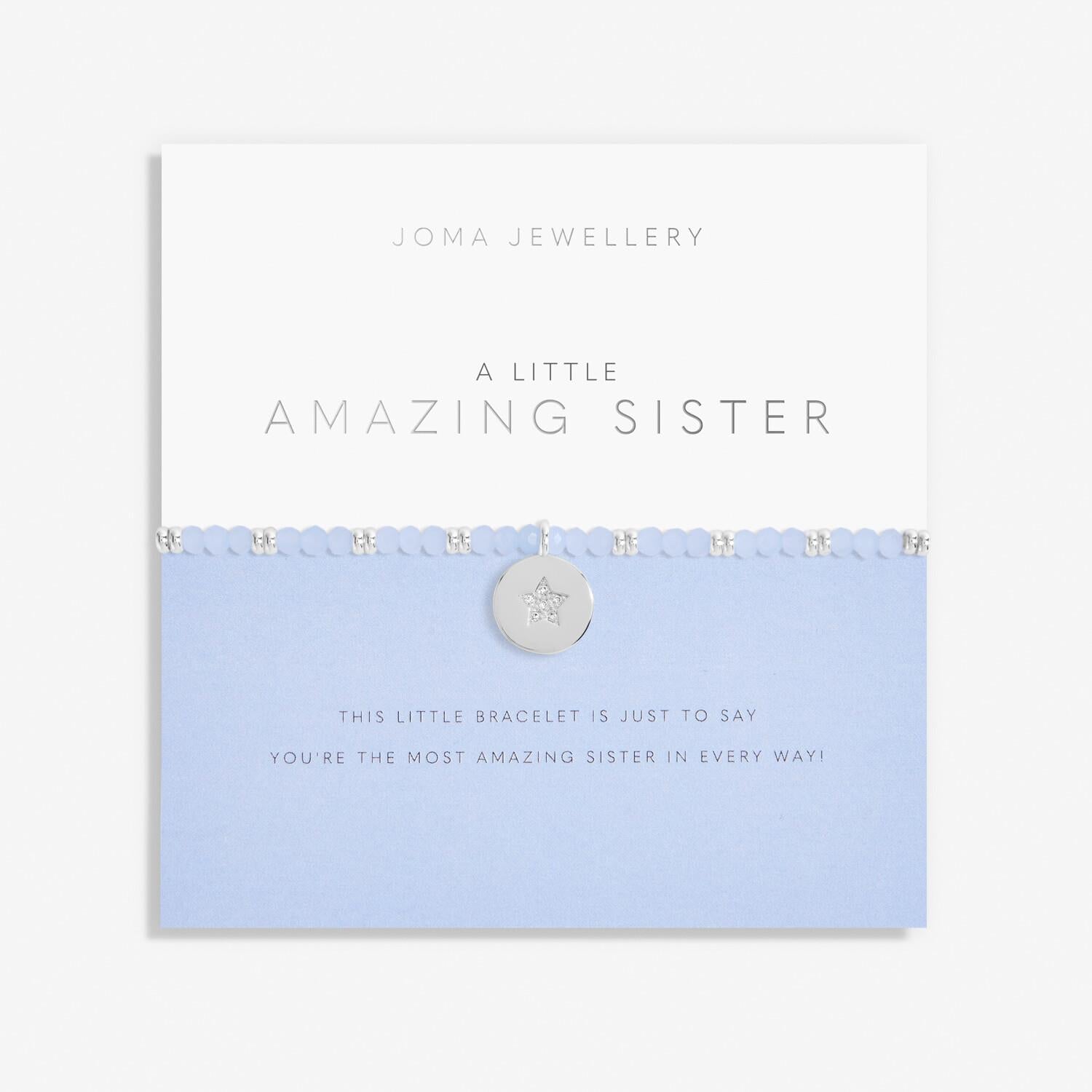 Live Life In Colour A Little 'Amazing Sister' Bracelet