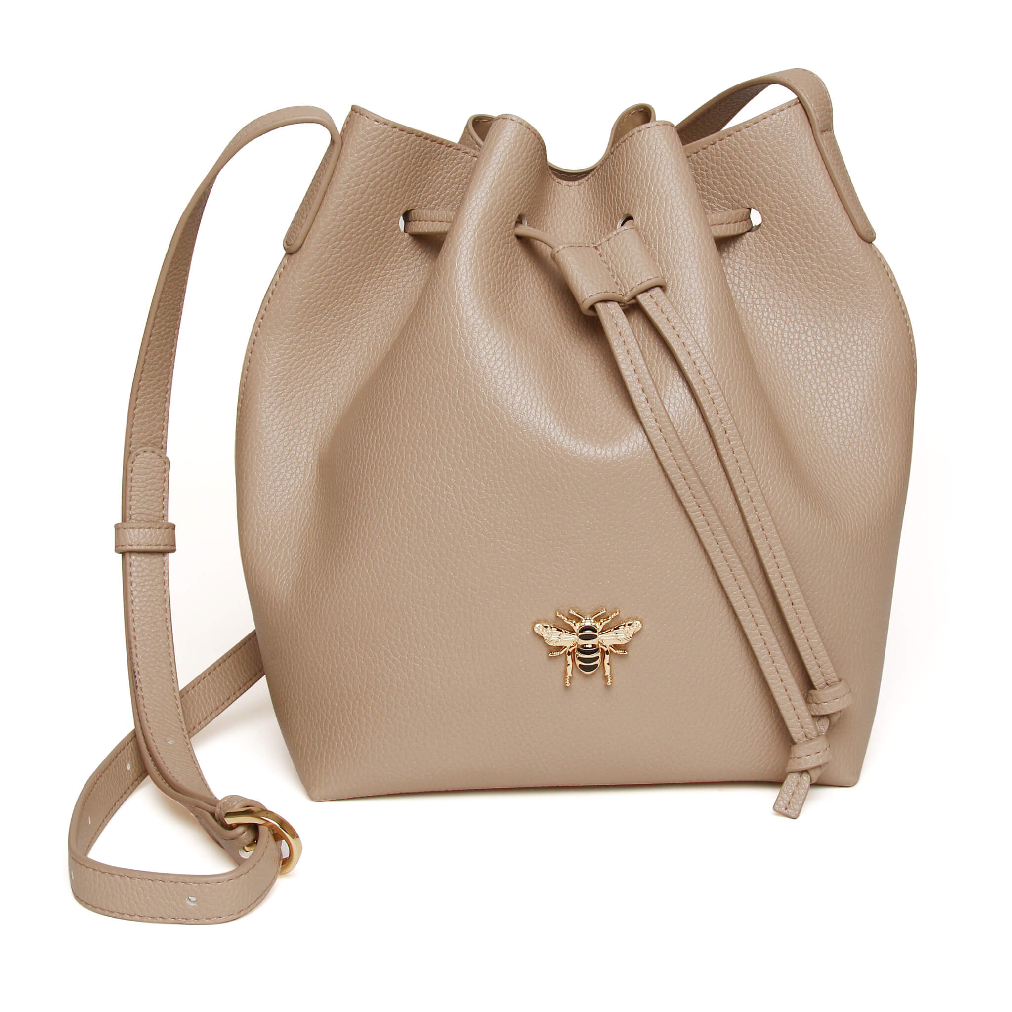 Bucket Cross Body Bag In Stone