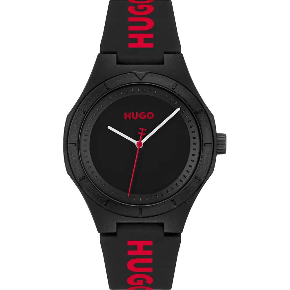 #LIT Black Dial With Black Silicone Strap Mens Watch