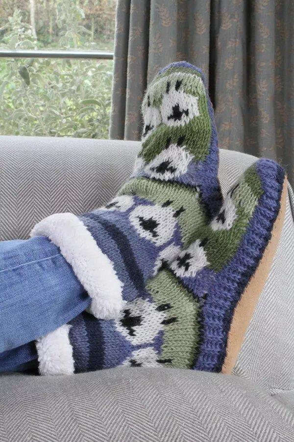 Flock Of Sheep Slipper Socks- Eu 40-41