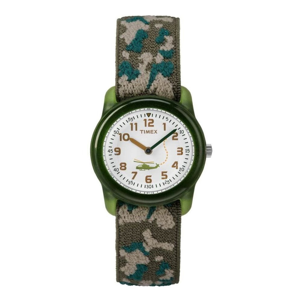 Kids Camouflage Stretch Band Wrist Watch