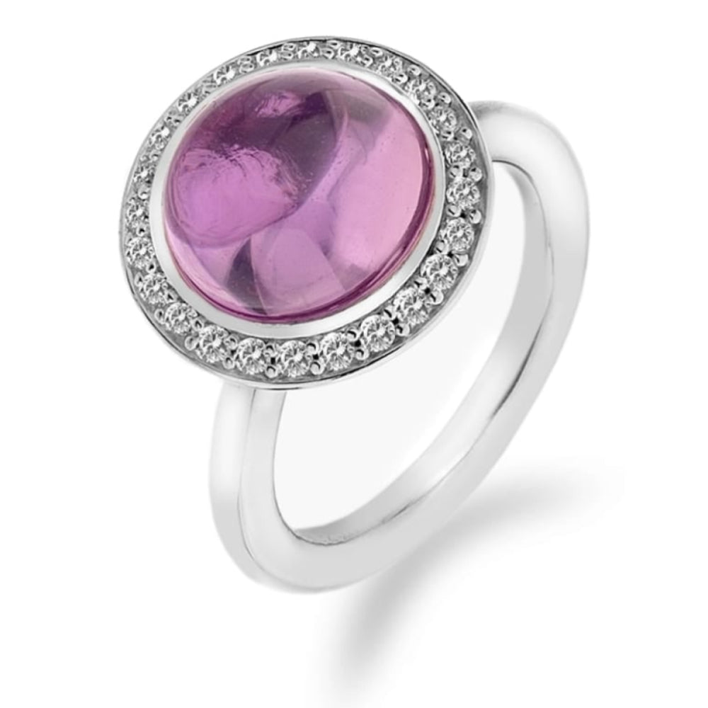 Laghetto Pink Sterling Silver Ring