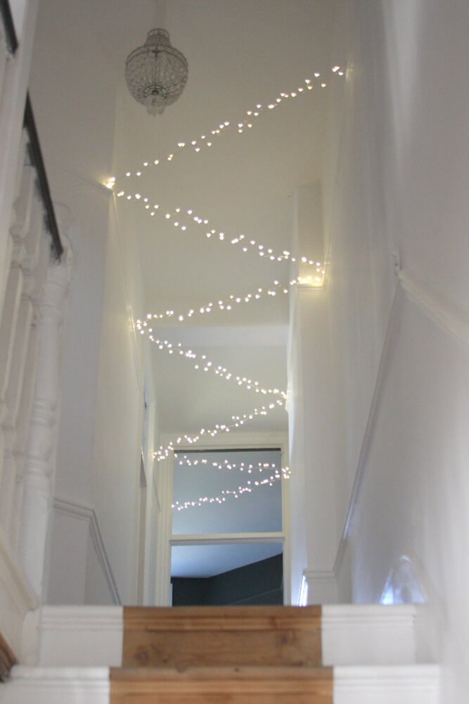 Cluster Silver 300 LED Light Chain - Mains Power