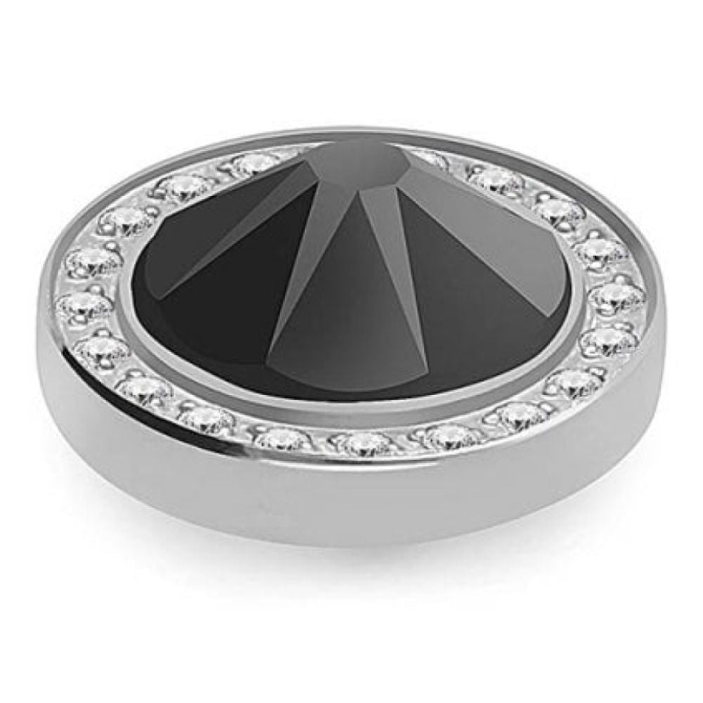10.5mm Interchangeable Canino Deluxe Jet Crystal Top in S/P