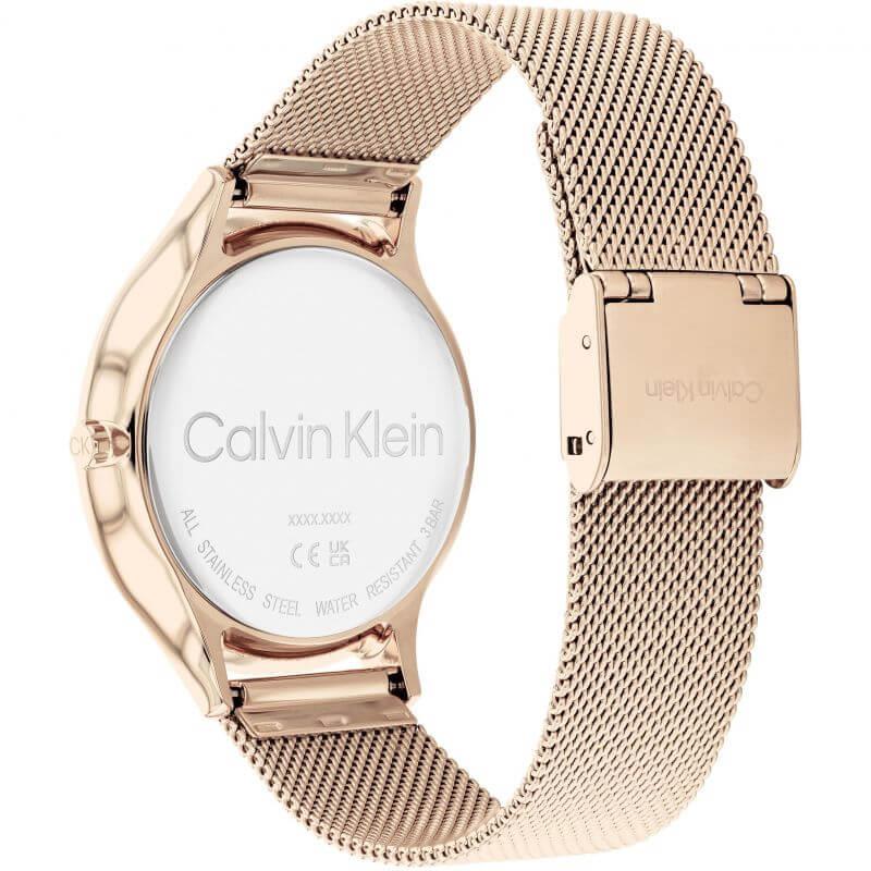2H Patchwork Dial Rose Gold Tone Mesh Bracelet Ladies Watch
