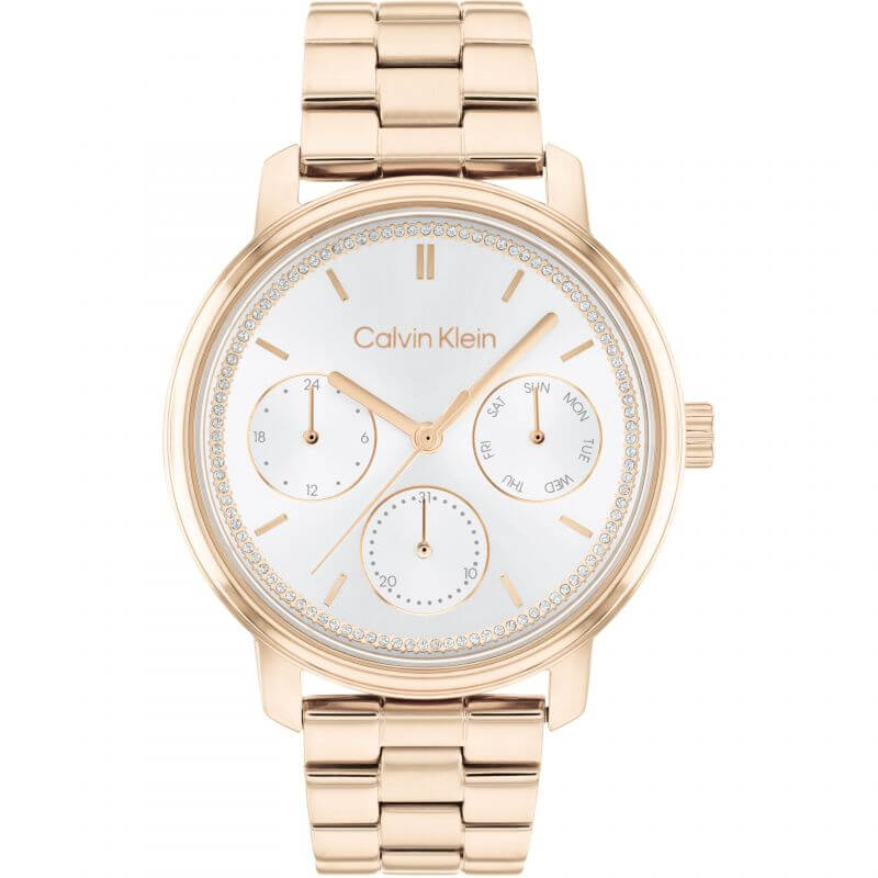 Minimalistic Multi Silver Dial RG Bracelet Watch