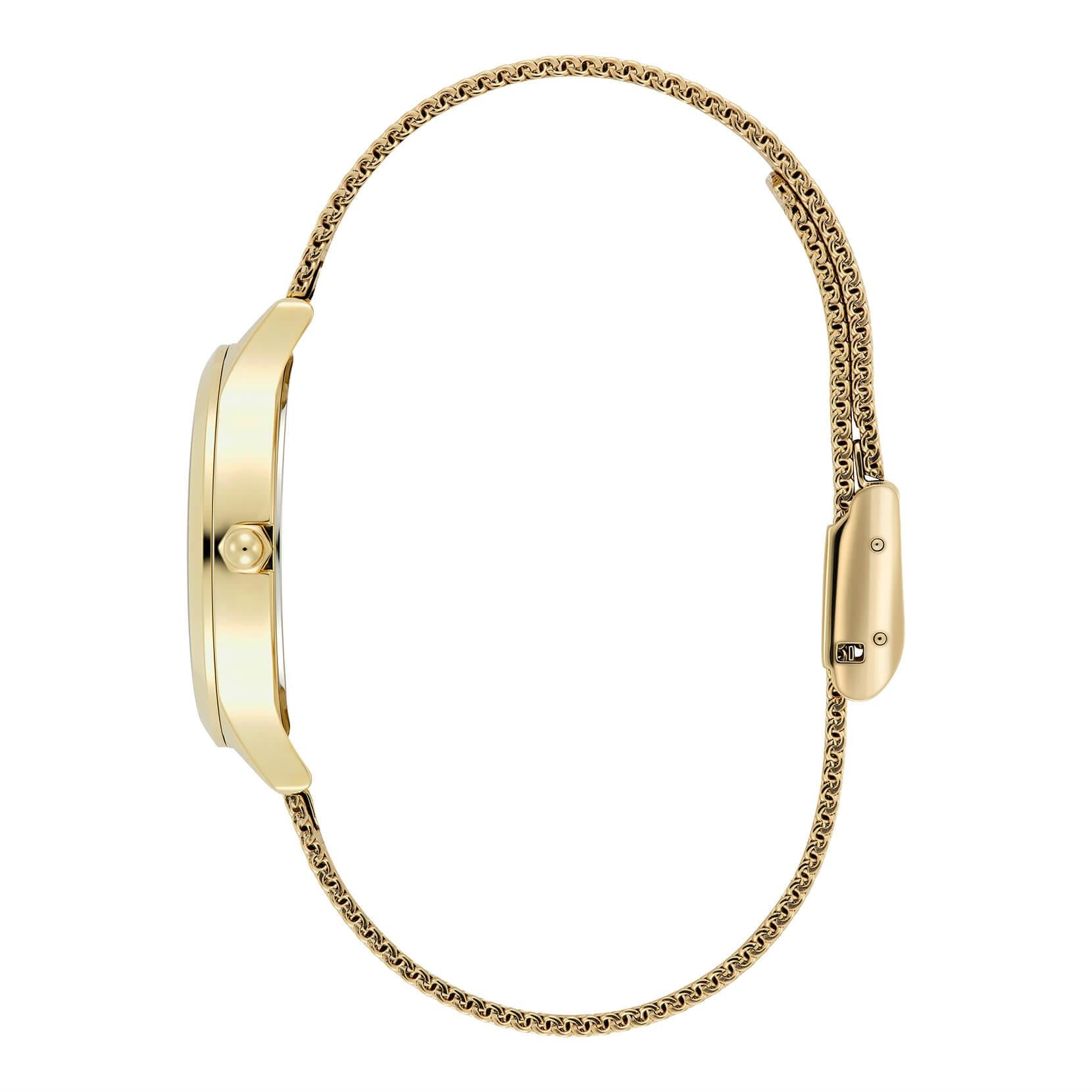 Wonderlust Ivory & Gold Plated Mesh Bracelet Strap Ladies Watch