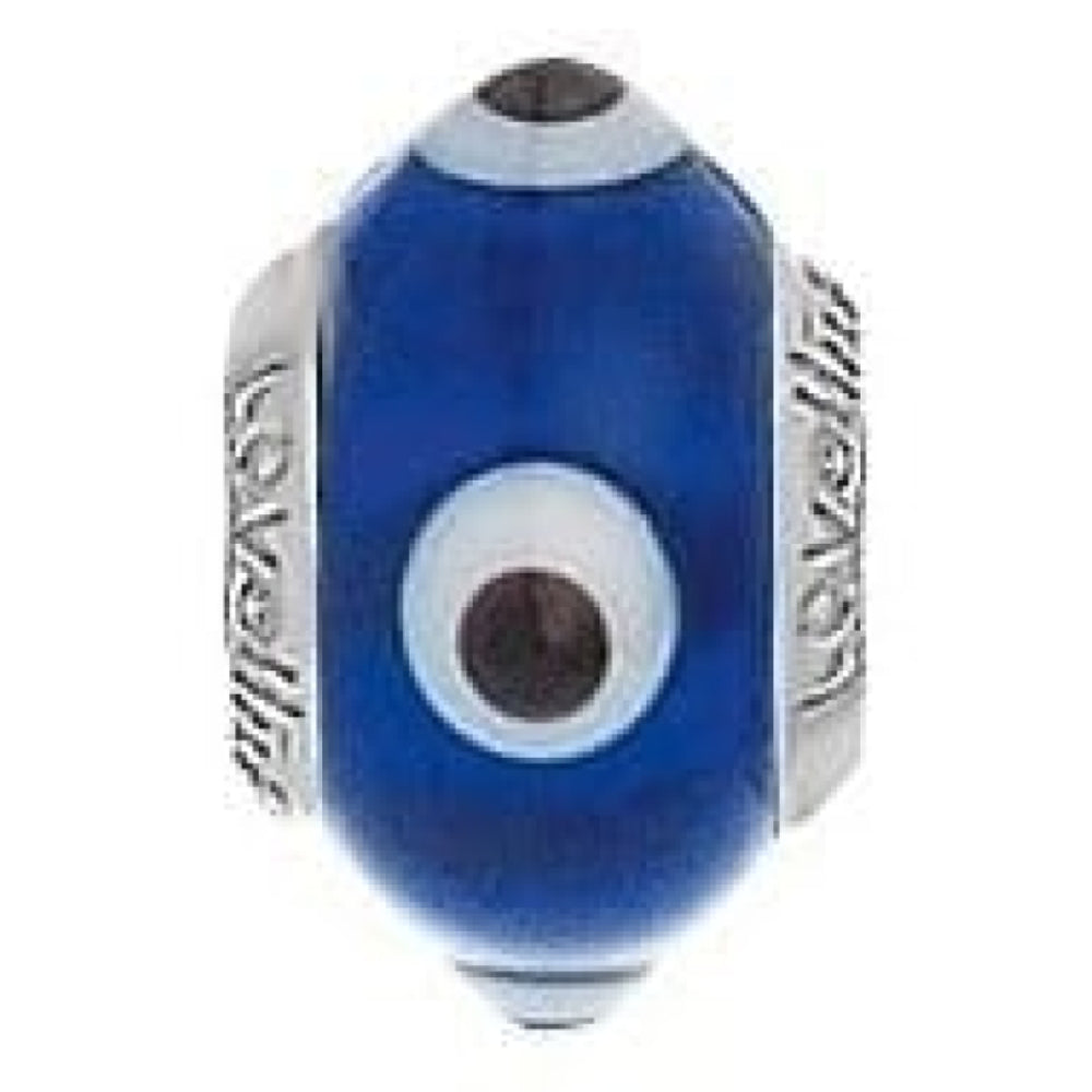 Sterling Silver And Murano Glass Link
