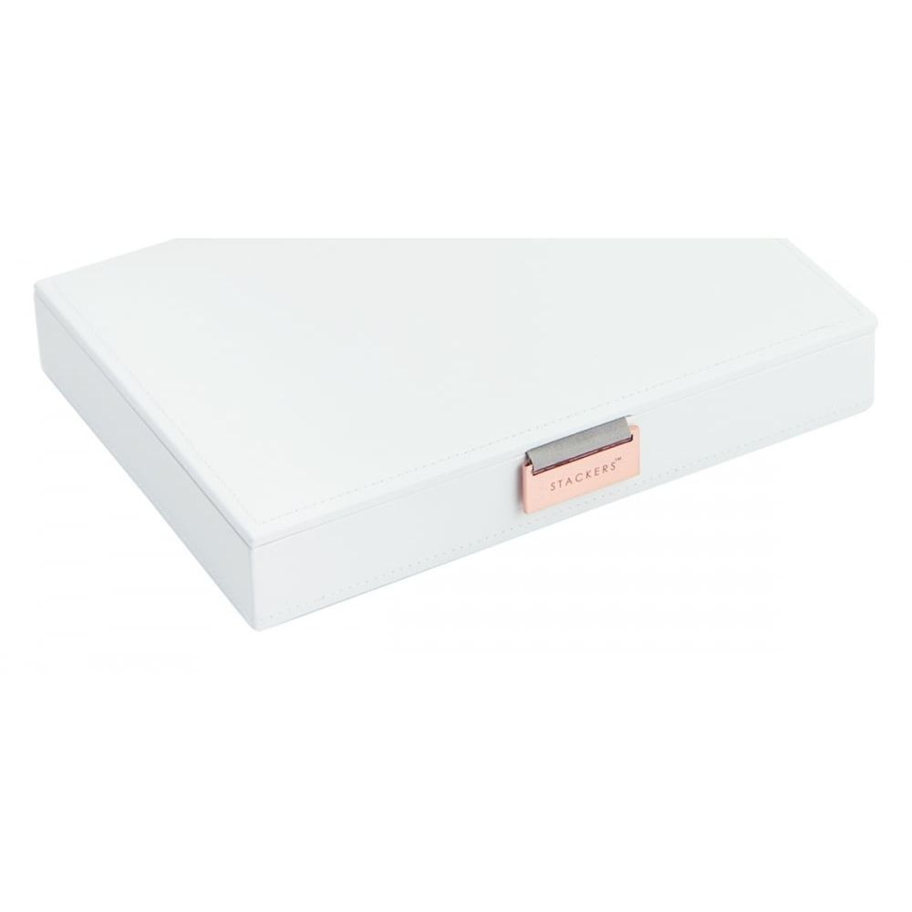 Limited Edition White Classic Lidded Stacker Rose Gold