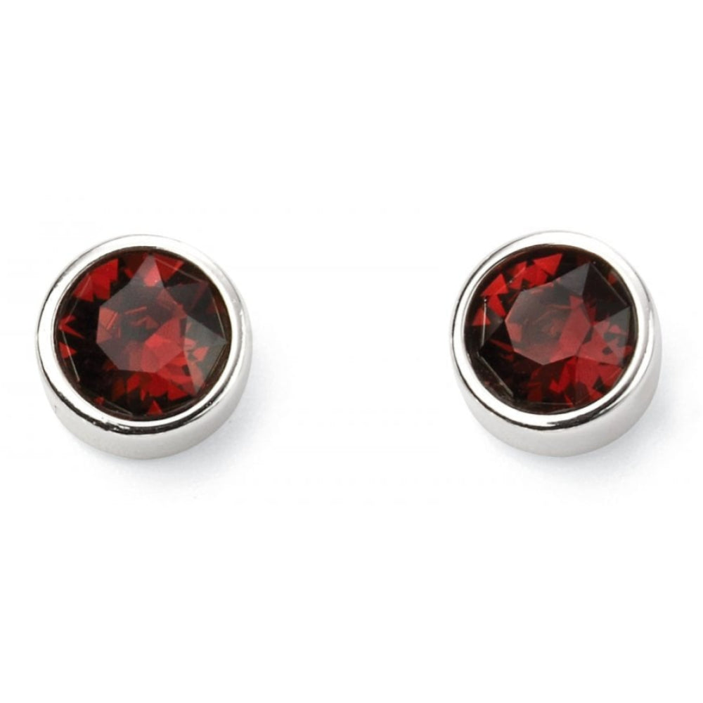 Jan Birth Stone Sterling Silver Earring