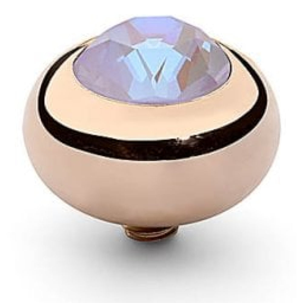 10mm Interchangeable Tondo Lavender Delite Crystal Top in RG