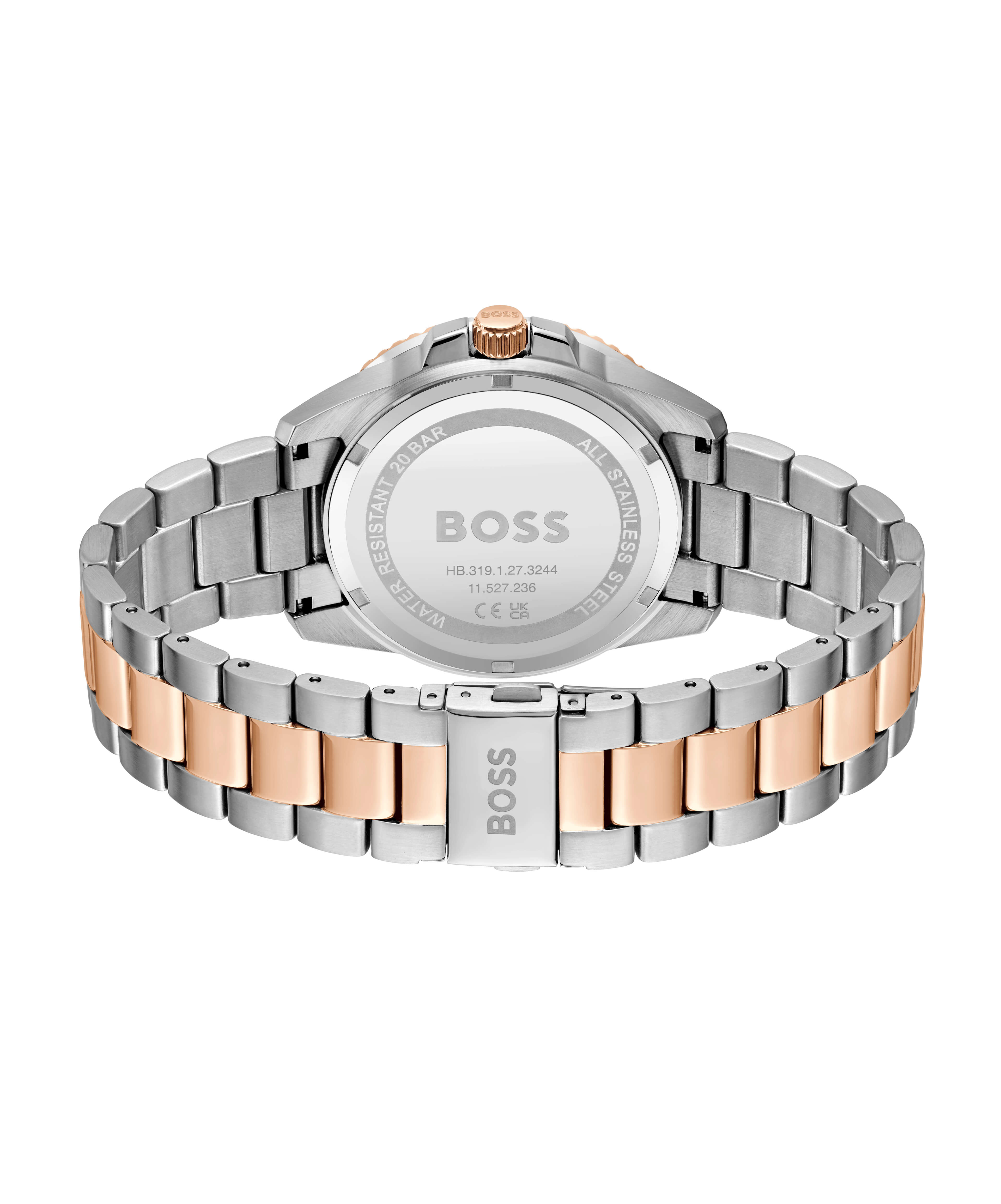 Ace Carnation Gold IP Bracelet Blue Dial Gents Watch