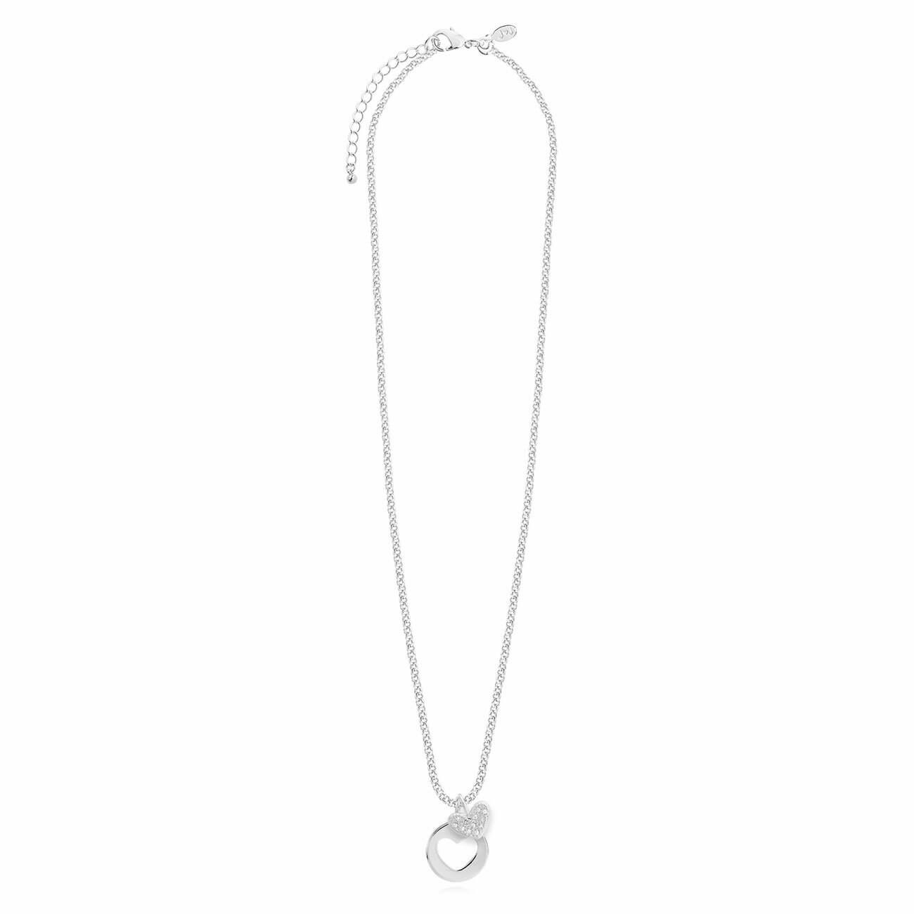 Sentiment Set -Forever Family -Silver Necklace and Earrings