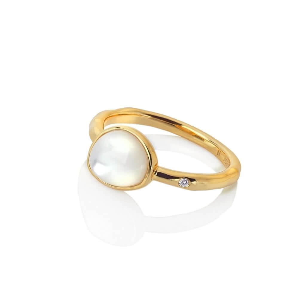 Calm Mother Of Pearl Ring