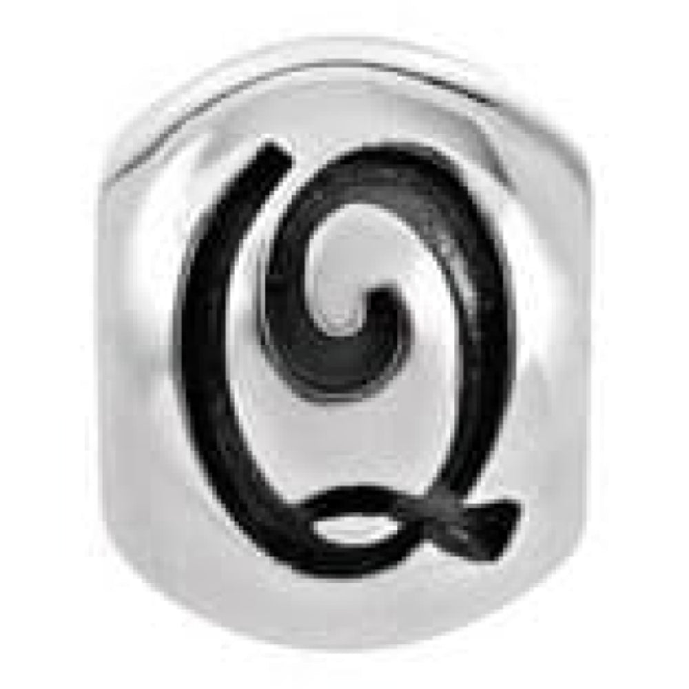Sterling Silver Letter 'Q' Link