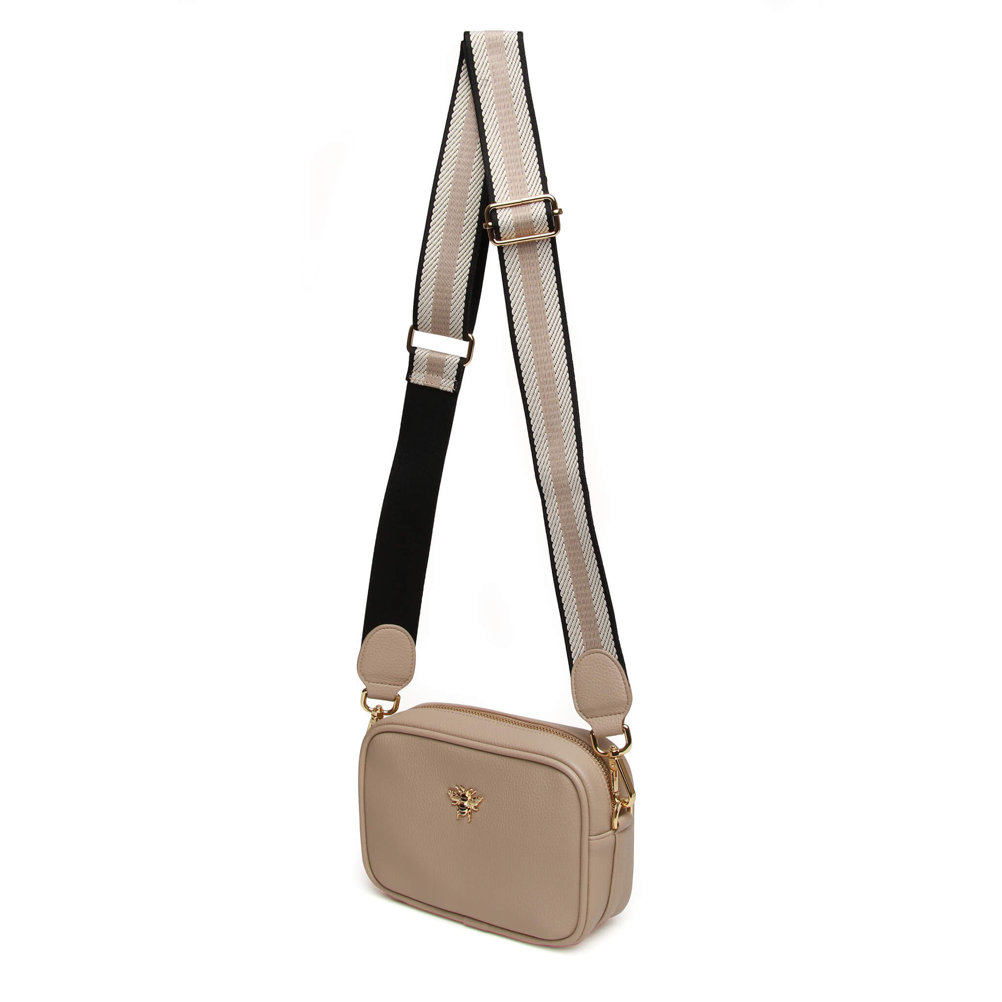 Mini Mayfair W Webbing Strap Bag In Stone