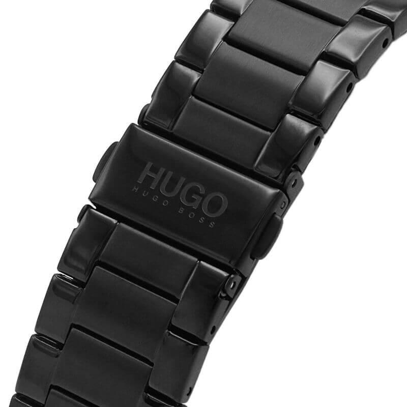 LEAP Black Multifunctional Dial & Black Bracelet Strap Gents Watch