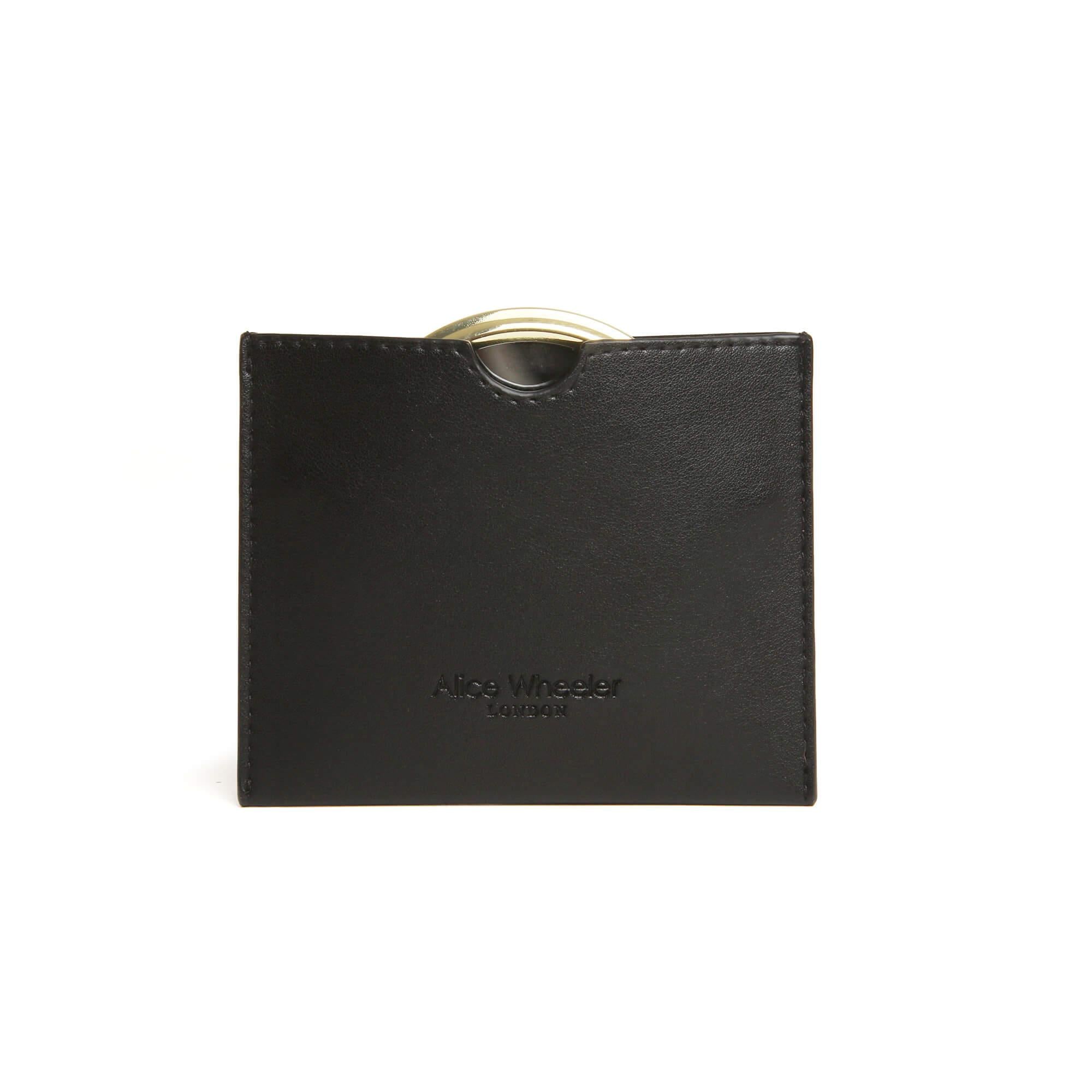 Mirror & Pouch In Black