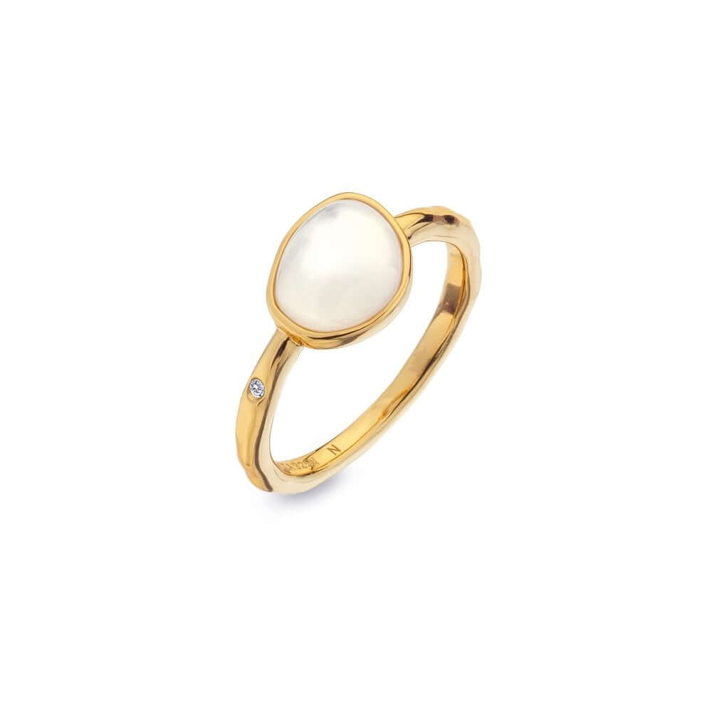 Calm Mother Of Pearl Ring