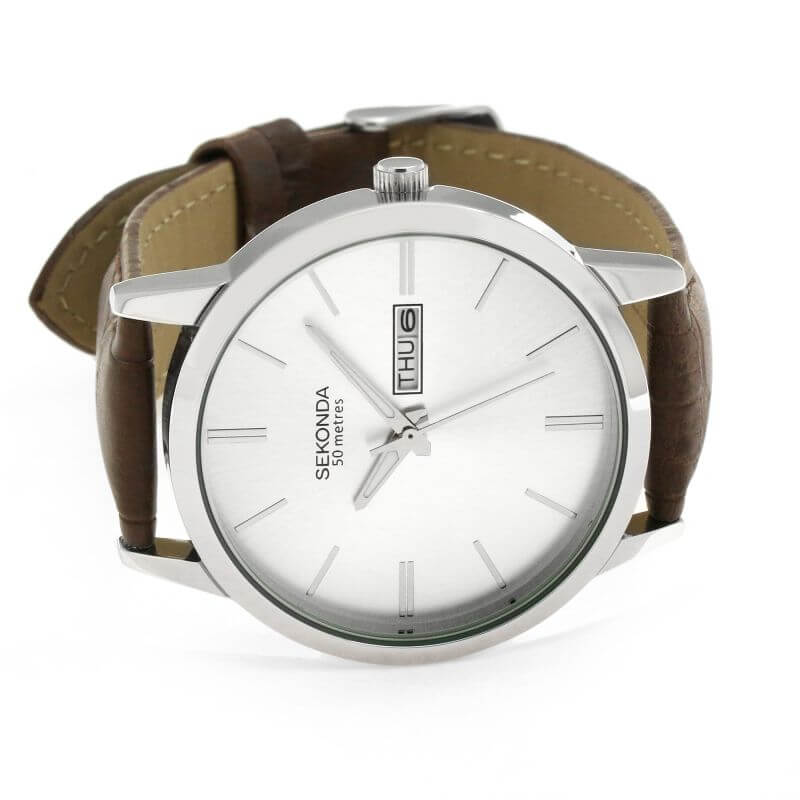 Stainless Steel Case With Silver Case Watch